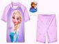Preview: Disney Frozen die Eiskönigin Elsa Badeset UV Schutz Anzug Shirt Hose Badeanzug 110 116 122 128 NEU